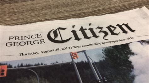 prince george citizen newspaper